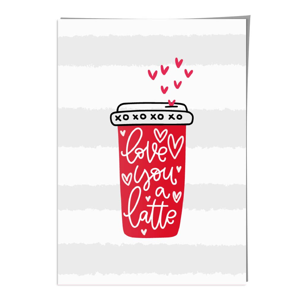 Love you a Latte Wall Art Print