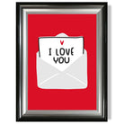 Love Letter print in Gradient Glossy Frame