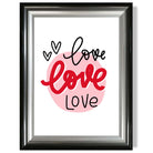 Circle of Love print in Gradient Glossy Frame