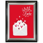 Letters With Love print in Gradient Glossy Frame