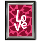 Hearts of Love print in Gradient Glossy Frame