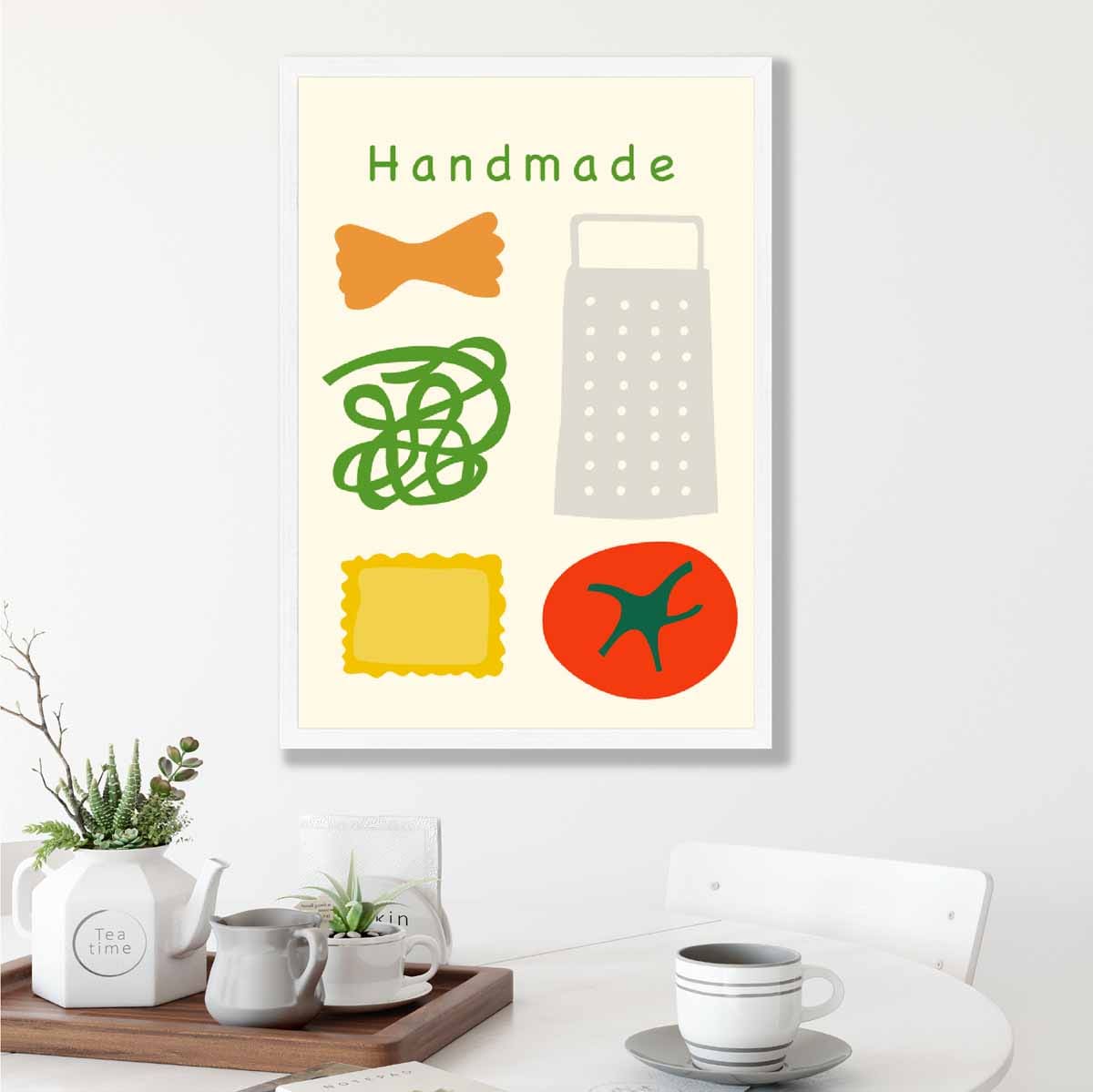 Kitchen Poster Quote Handmade Pasta