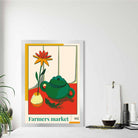 Farmers Market Poster No 2 in Green Yellow Red