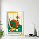 Farmers Market Poster No 4 in Green Yellow Red