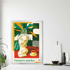 Farmers Market Poster No 5 in Green Yellow Red