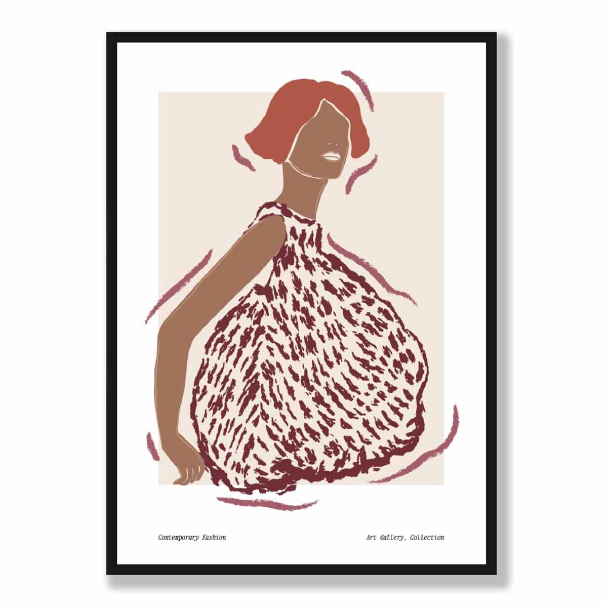 Contemporary Fashion Sketch Woman Poster No 1