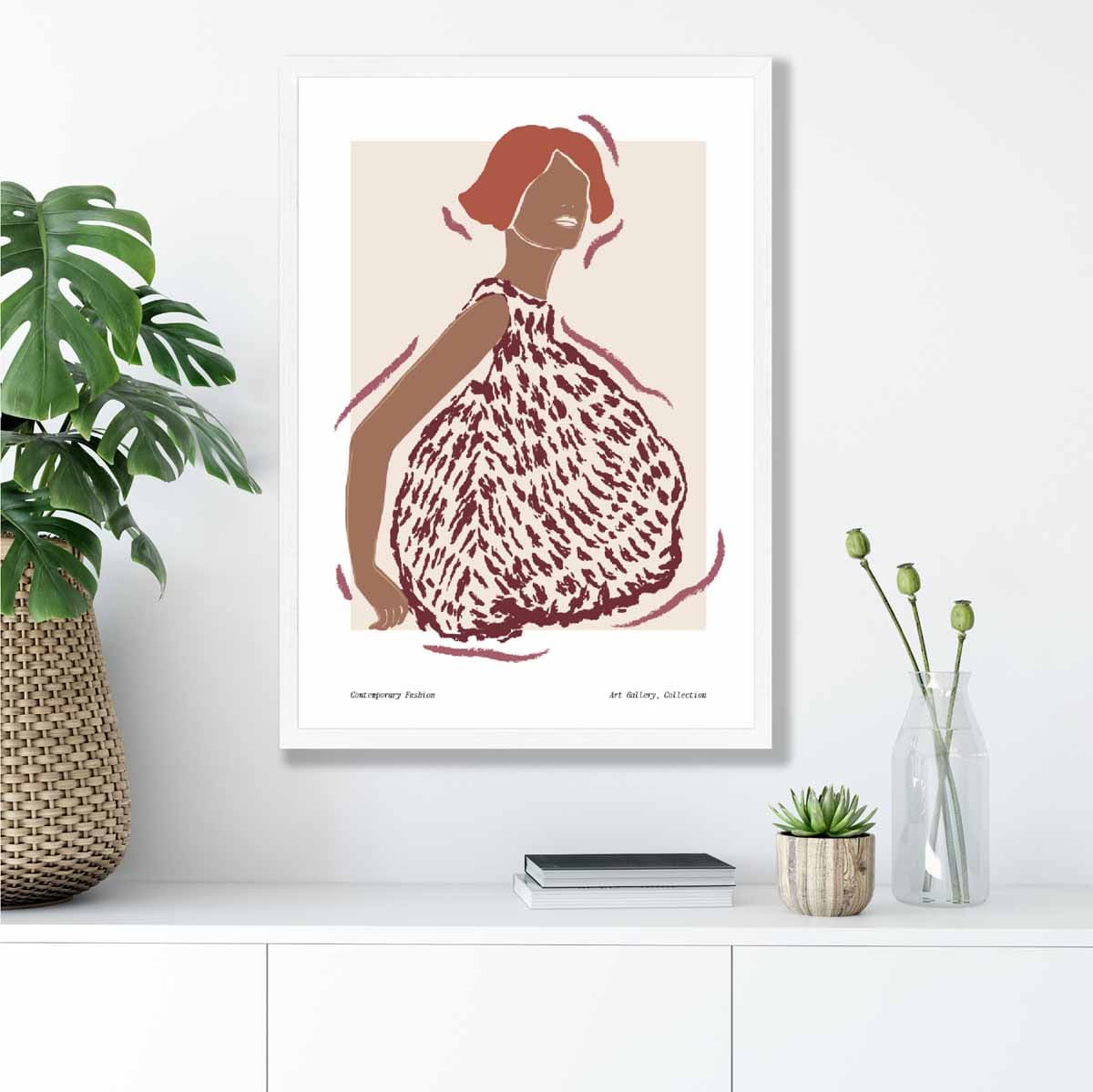 Contemporary Fashion Sketch Woman Poster No 1