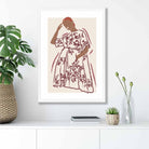 Contemporary Fashion Sketch Woman Poster No 4