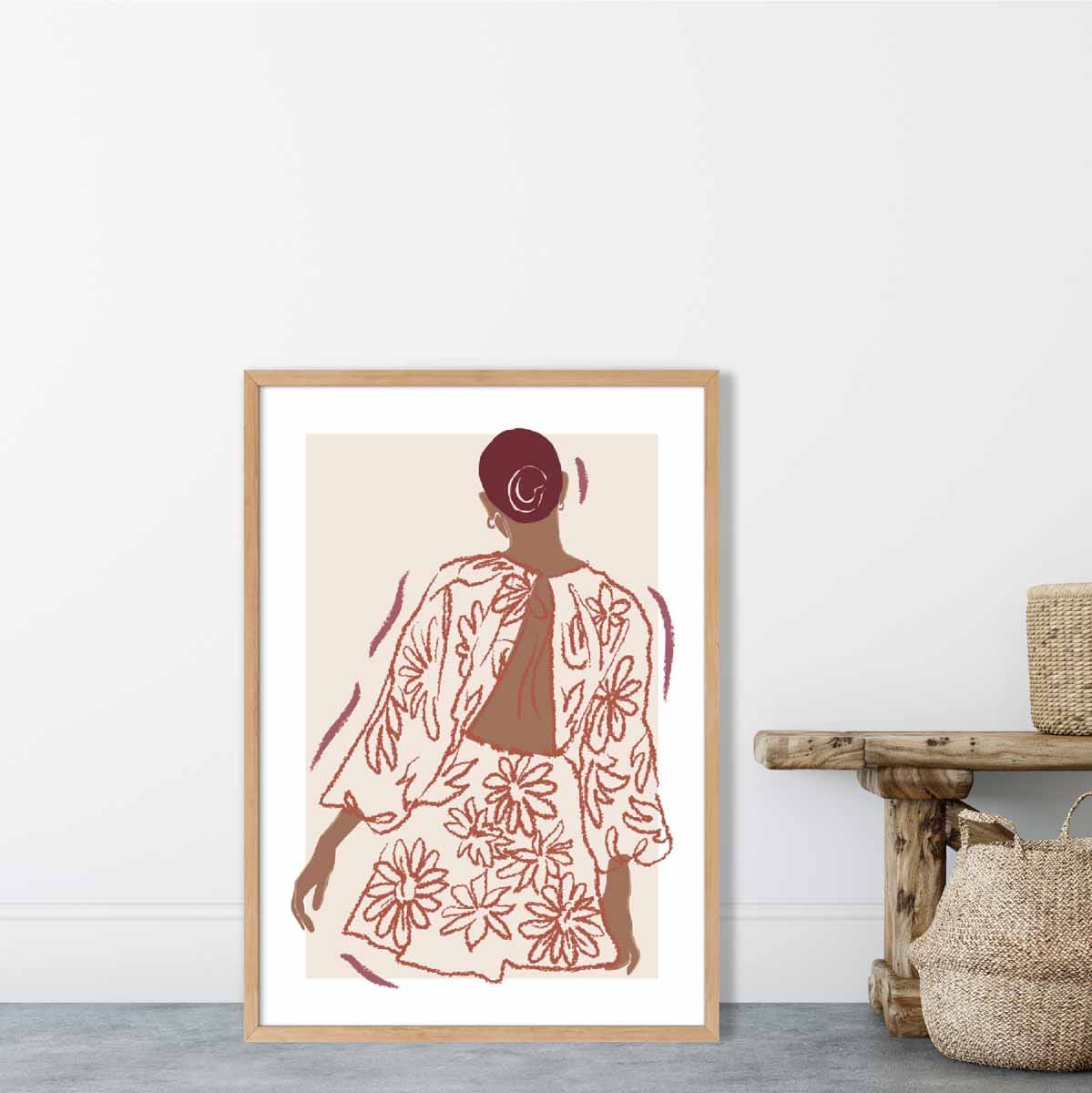Contemporary Fashion Sketch Woman Poster No 5