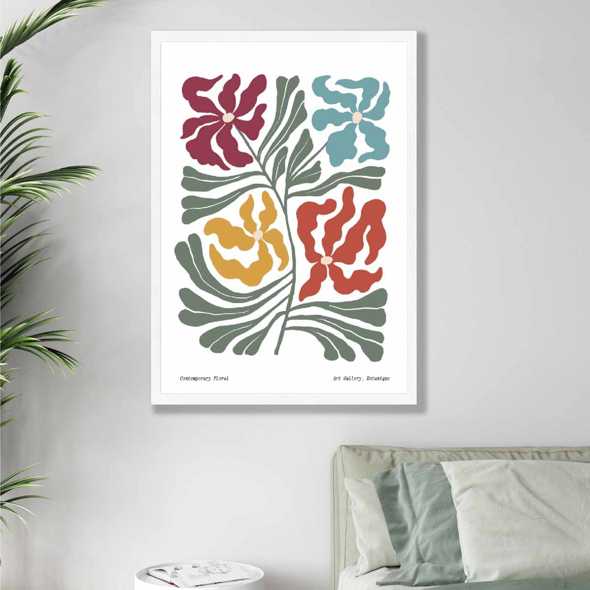 Contemporary Boho Floral Poster No 1 Botanical
