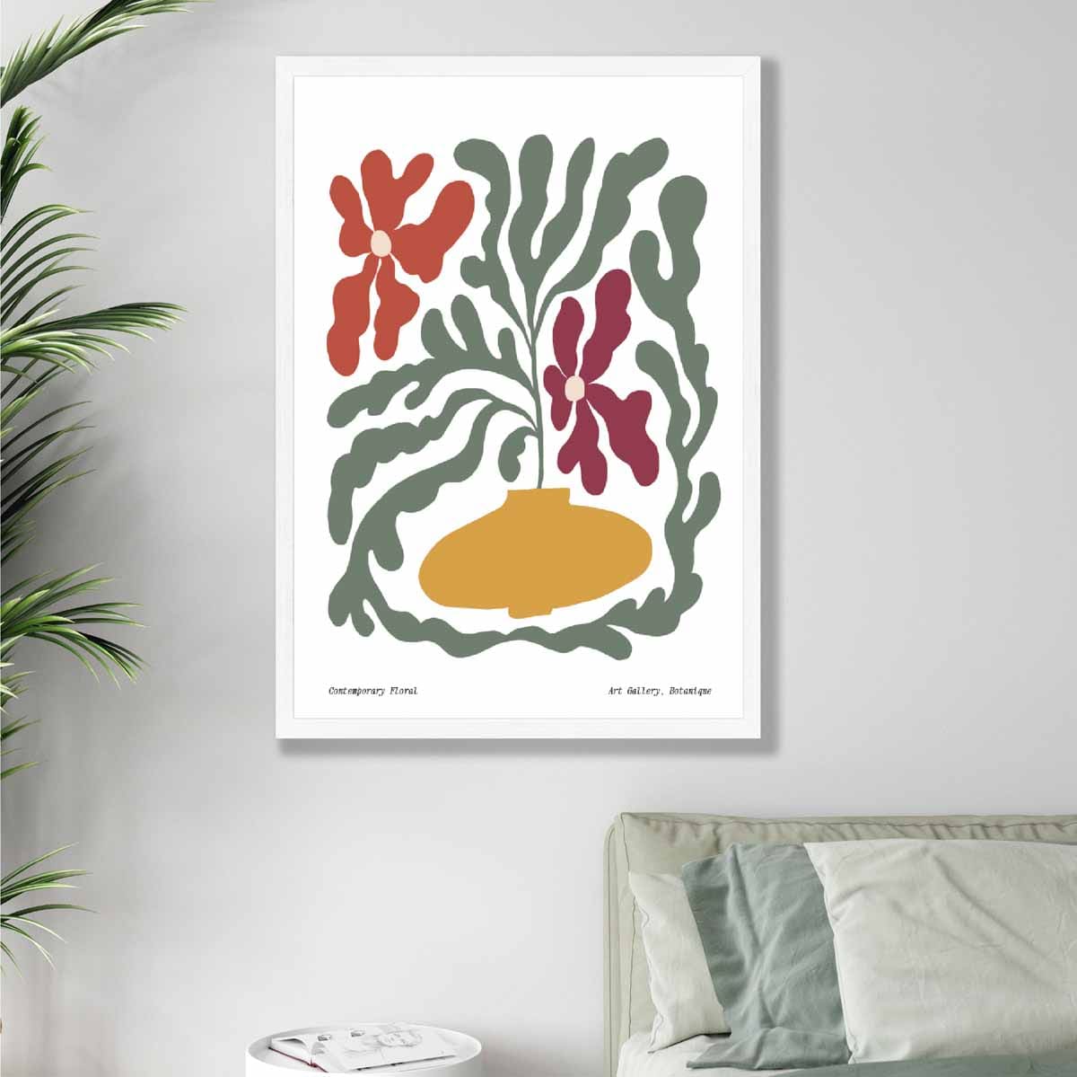 Contemporary Boho Floral Poster No 2 Botanical