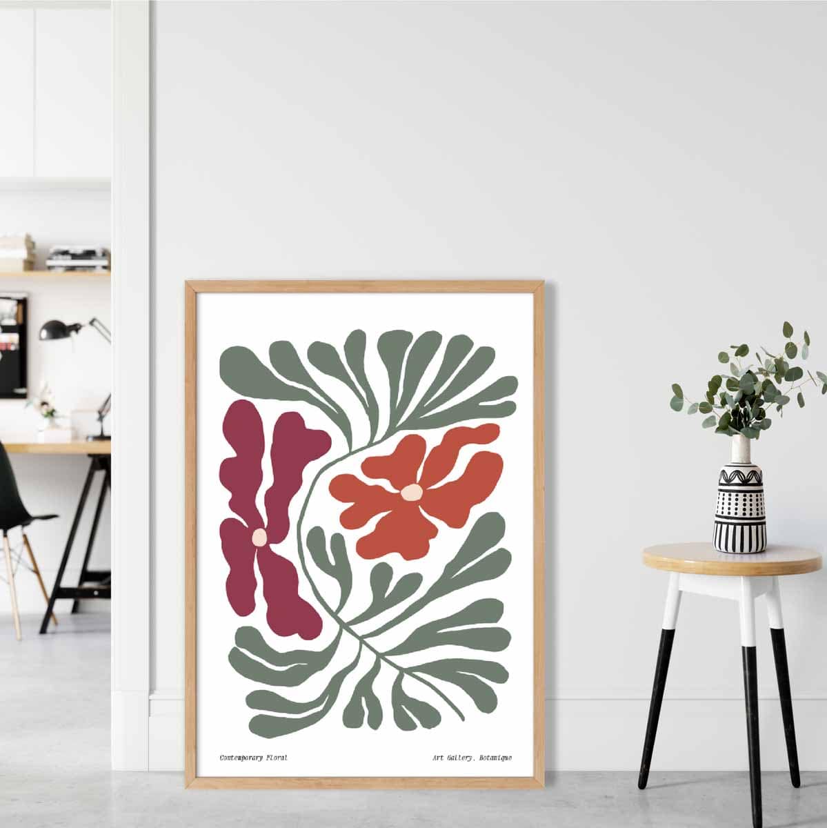 Contemporary Boho Floral Poster No 4 Botanical