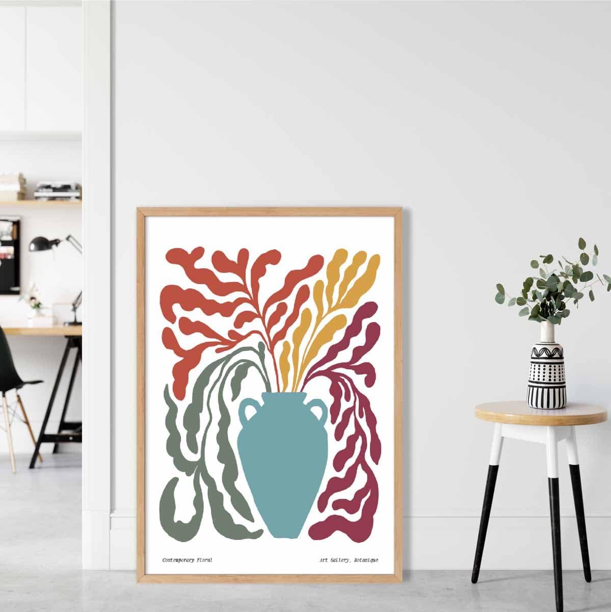 Contemporary Boho Floral Poster No 5 Botanical