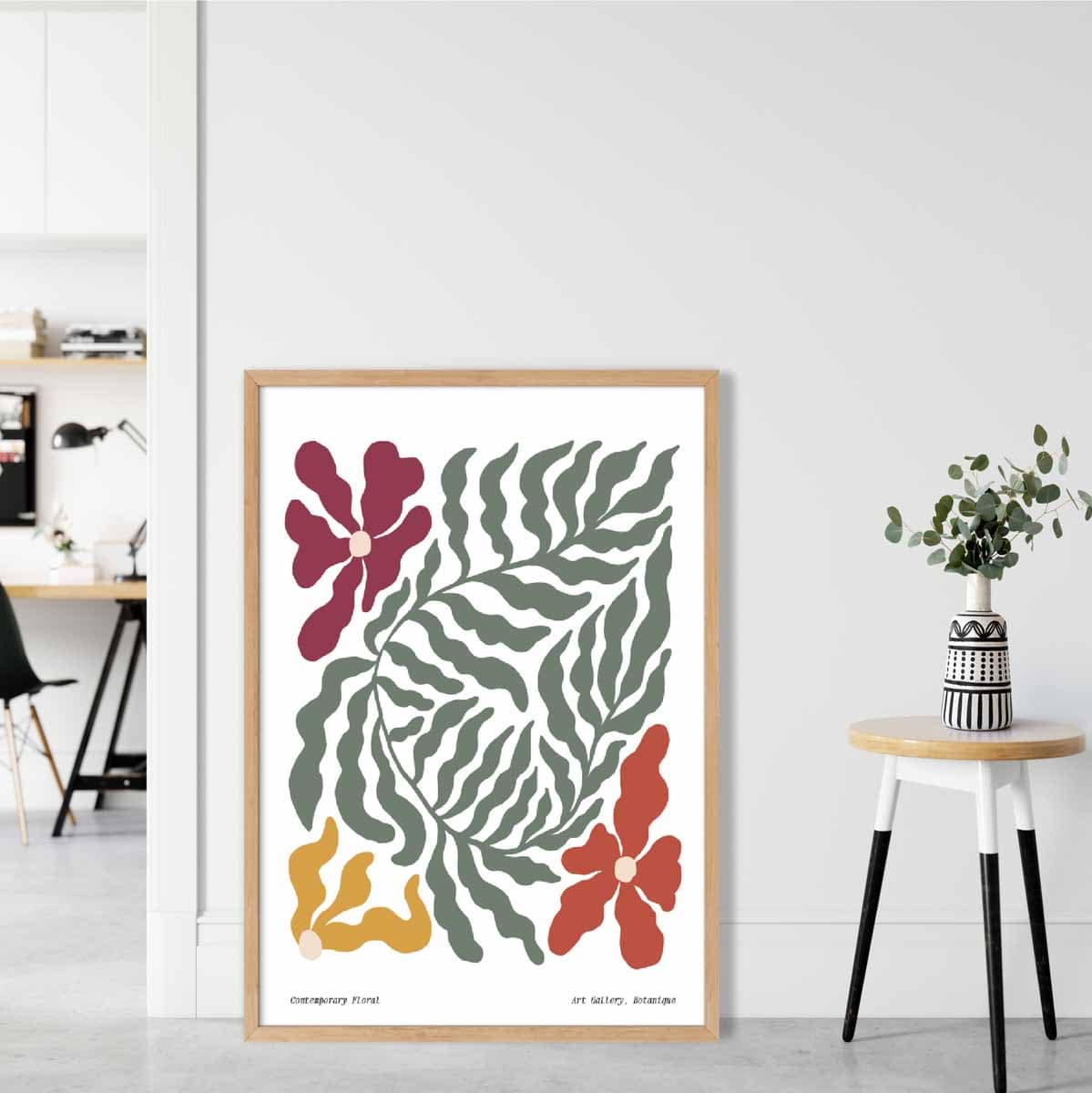 Contemporary Boho Floral Poster No 6 Botanical