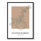 Flower Market Minimalist Poster Collection No 4 in Beige