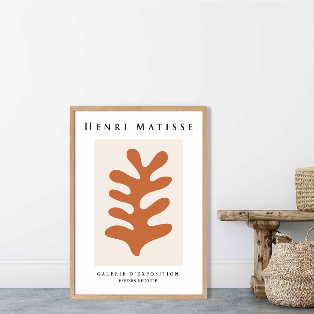Henri Matisse Floral Galerie Poster in Orange