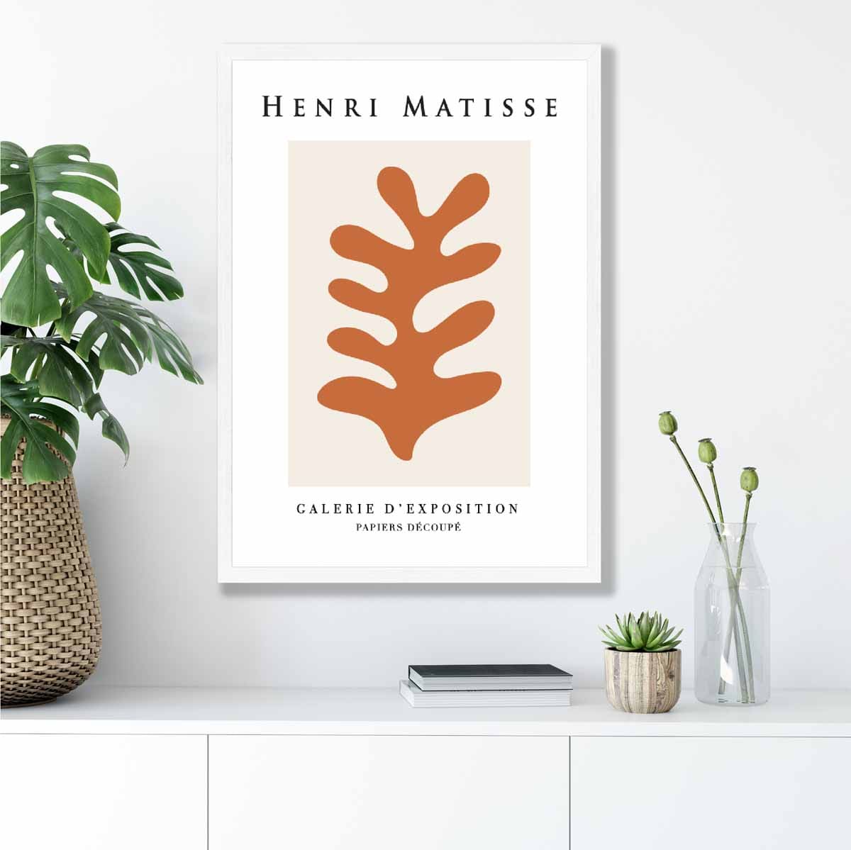 Henri Matisse Floral Galerie Poster in Orange