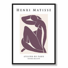 Henri Matisse Female Nude Poster in Purple
