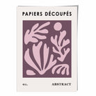 Papiers Decoupes Poster Abstract No 1 in Purple and Pink