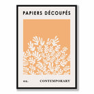 Papiers Decoupes Abstract Poster No 2 in Warm Yellow