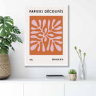 Papiers Decoupes Abstract Poster No 3 in Orange