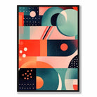 Abstract Colourful Pastel Shapes Art Print No 5