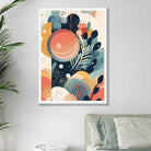 Abstract Colourful Pastel Floral Art Print No 1