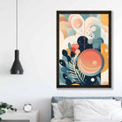 Abstract Colourful Pastel Floral Art Print No 2
