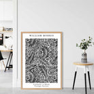 William Morris Black and White Larkspur Art Print