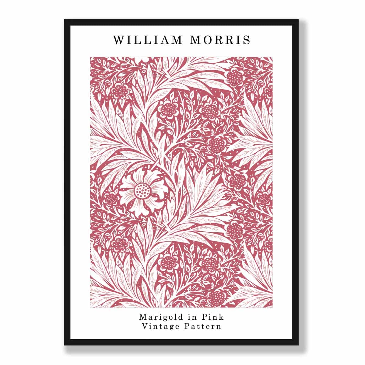 William Morris Raspberry Pink Marigold Art Print – Artze Wall Art