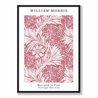 William Morris Raspberry Pink Marigold Art Print