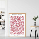 William Morris Raspberry Pink Willow Bough Art Print