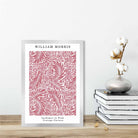 William Morris Raspberry Pink Larkspur Art Print
