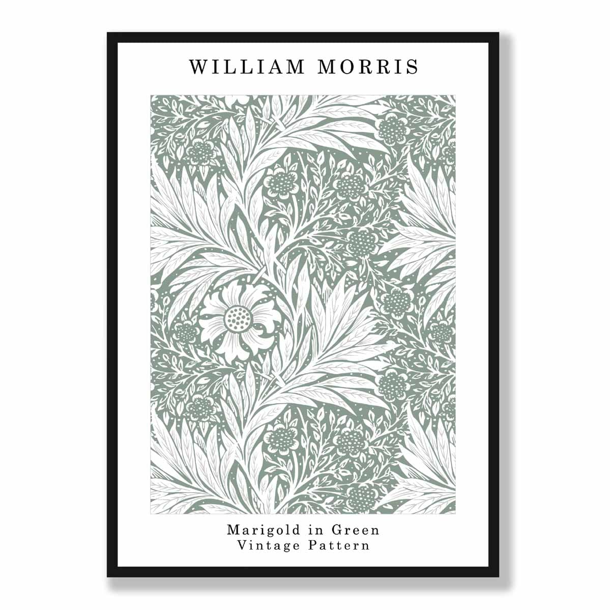 William Morris Sage Green Marigold Art Print