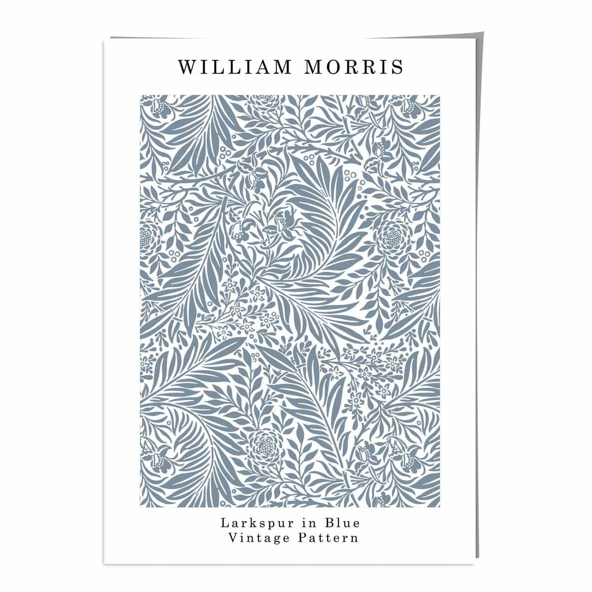 William Morris Blue Larkspur Art Print