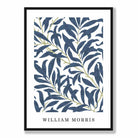 William Morris Navy Blue Willow Art Print