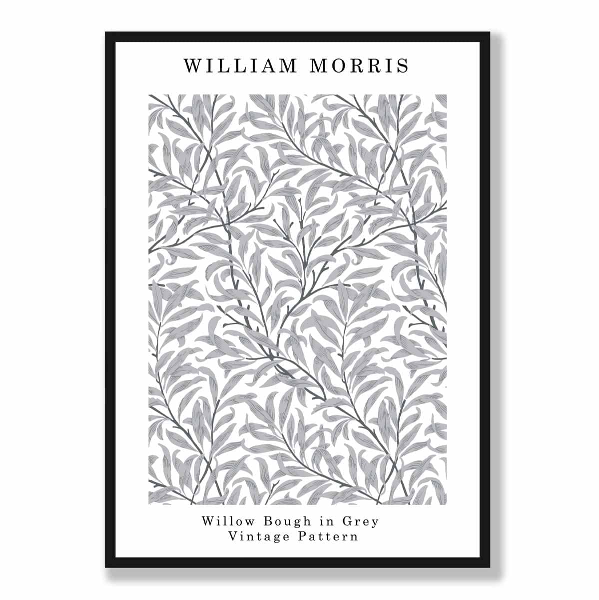 William Morris Grey Willow Bough Art Print