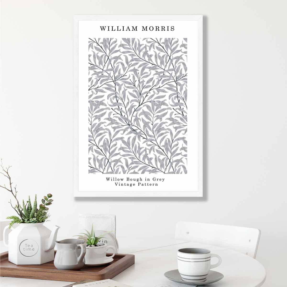 William Morris Grey Willow Bough Art Print