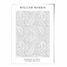 William Morris Grey Larkspur Art Print