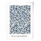 William Morris Blue Green Vintage Willow Floral Art Print