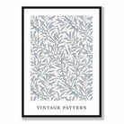 William Morris Grey Vintage Willow Floral Art Print