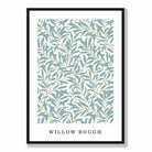 William Morris Mint Green Vintage Willow Floral Art Print