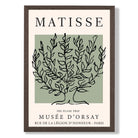 Matisse Plane Tree on Sage Green print in Dark Wooden Frame