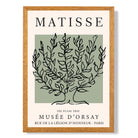 Matisse Plane Tree on Sage Green print in Oak Wooden Frame