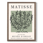 Matisse Plane Tree on Sage Green print in Walnut Wooden Frame