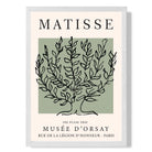 Matisse Plane Tree on Sage Green print in White Wooden Frame