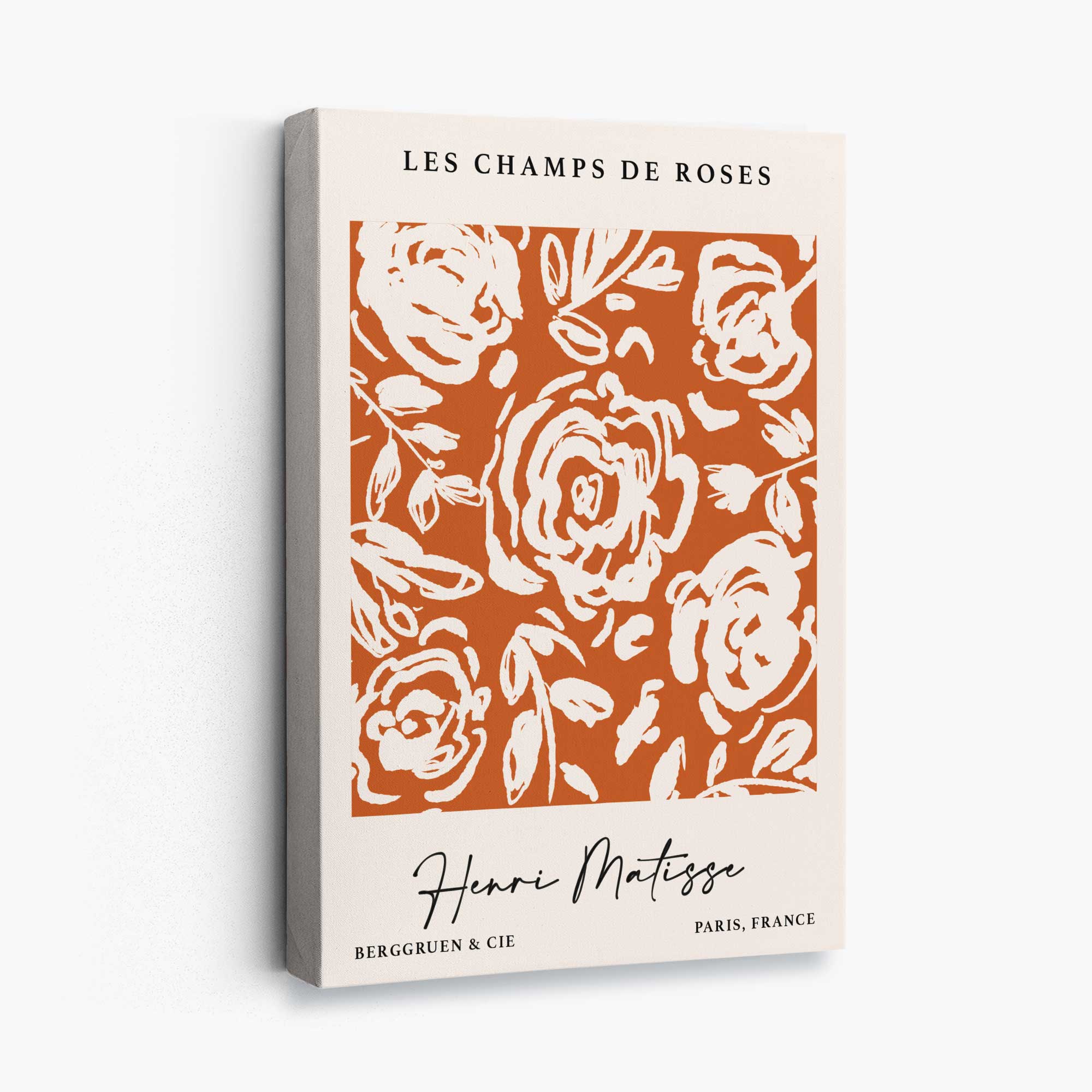 Matisse Champs de Roses in Orange Canvas Art Print
