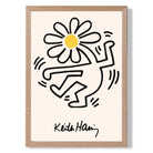 Keith Haring Dancing Flower Yellow Art Print Wall Art Print