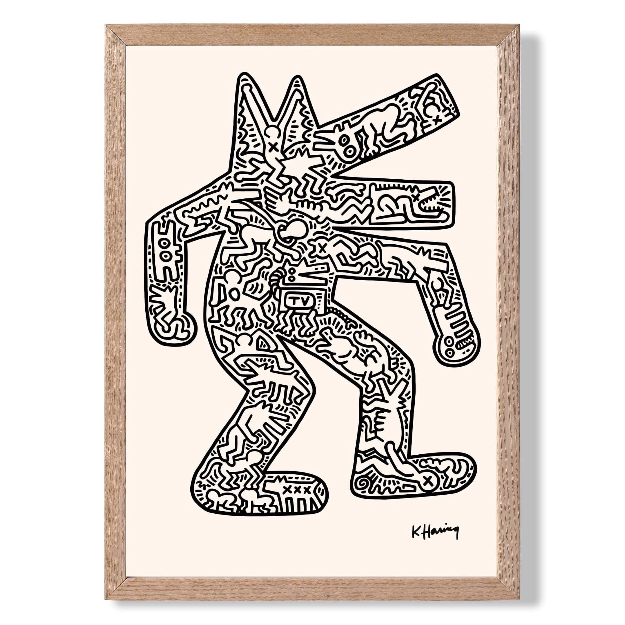 Keith Haring Dog 1985 Art Print Wall Art Print