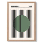 Bauhaus Green Geometric Art Print Wall Art Print